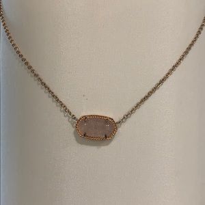 Rose gold Kendra Scott necklace